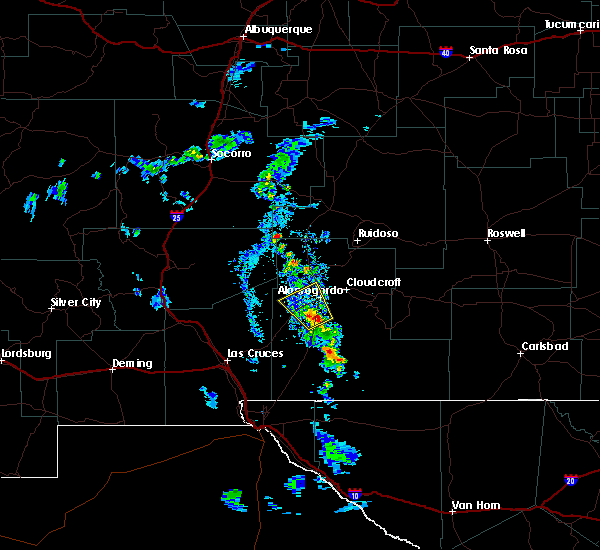 Alamogordo Annual Weather Map Interactive Hail Maps Hail Map for Alamogordo, NM