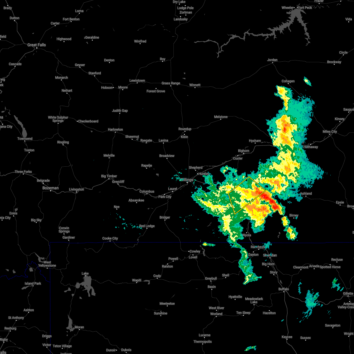 Interactive Hail Maps Hail Map for Crow Agency, MT