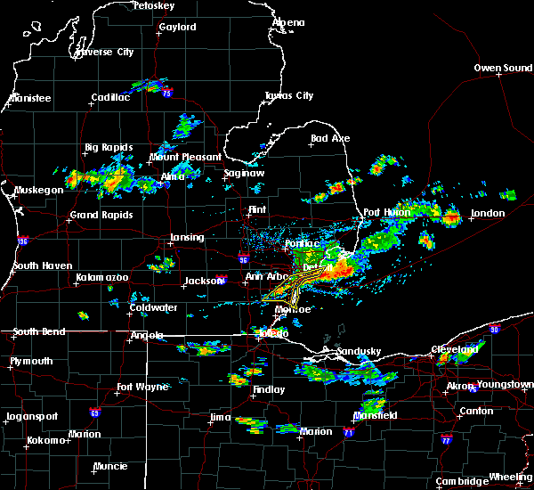 Interactive Hail Maps Hail Map for Grosse Pointe, MI