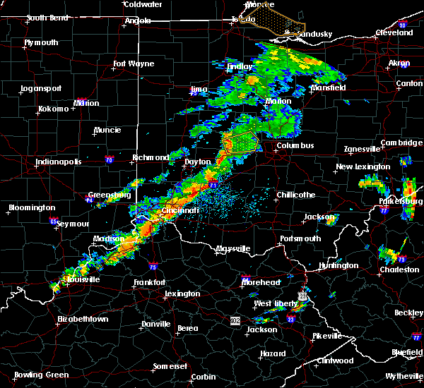 Interactive Hail Maps Hail Map for Milford Center, OH