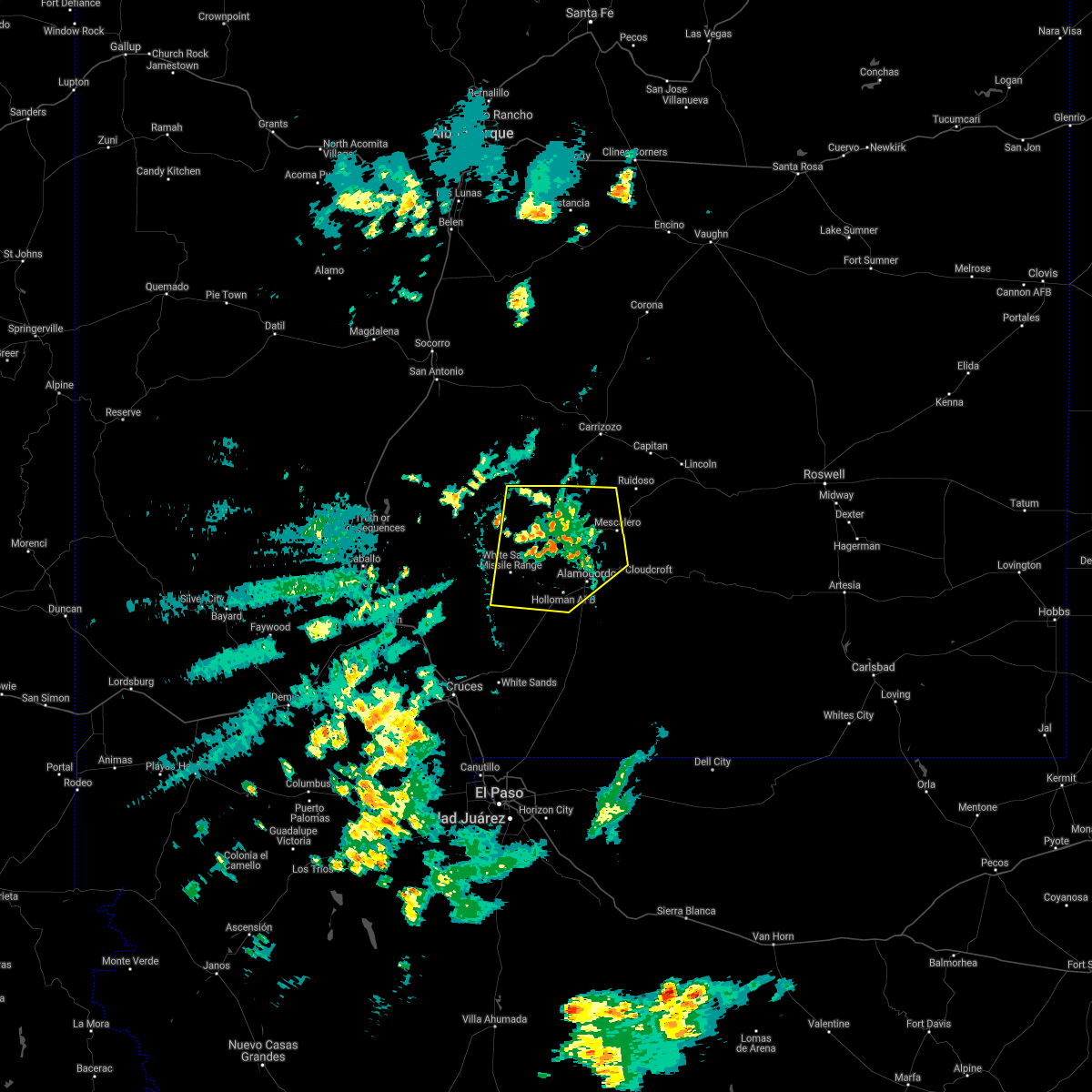 Interactive Hail Maps Hail Map for Holloman AFB, NM