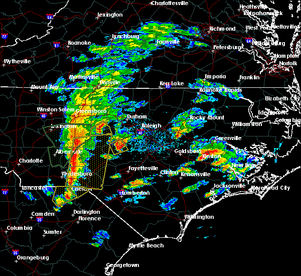 Interactive Hail Maps Hail Map for Sanford, NC