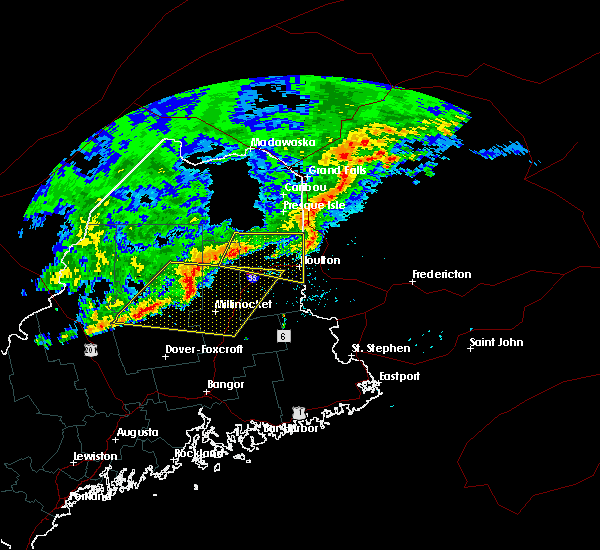 Interactive Hail Maps Hail Map for Millinocket, ME