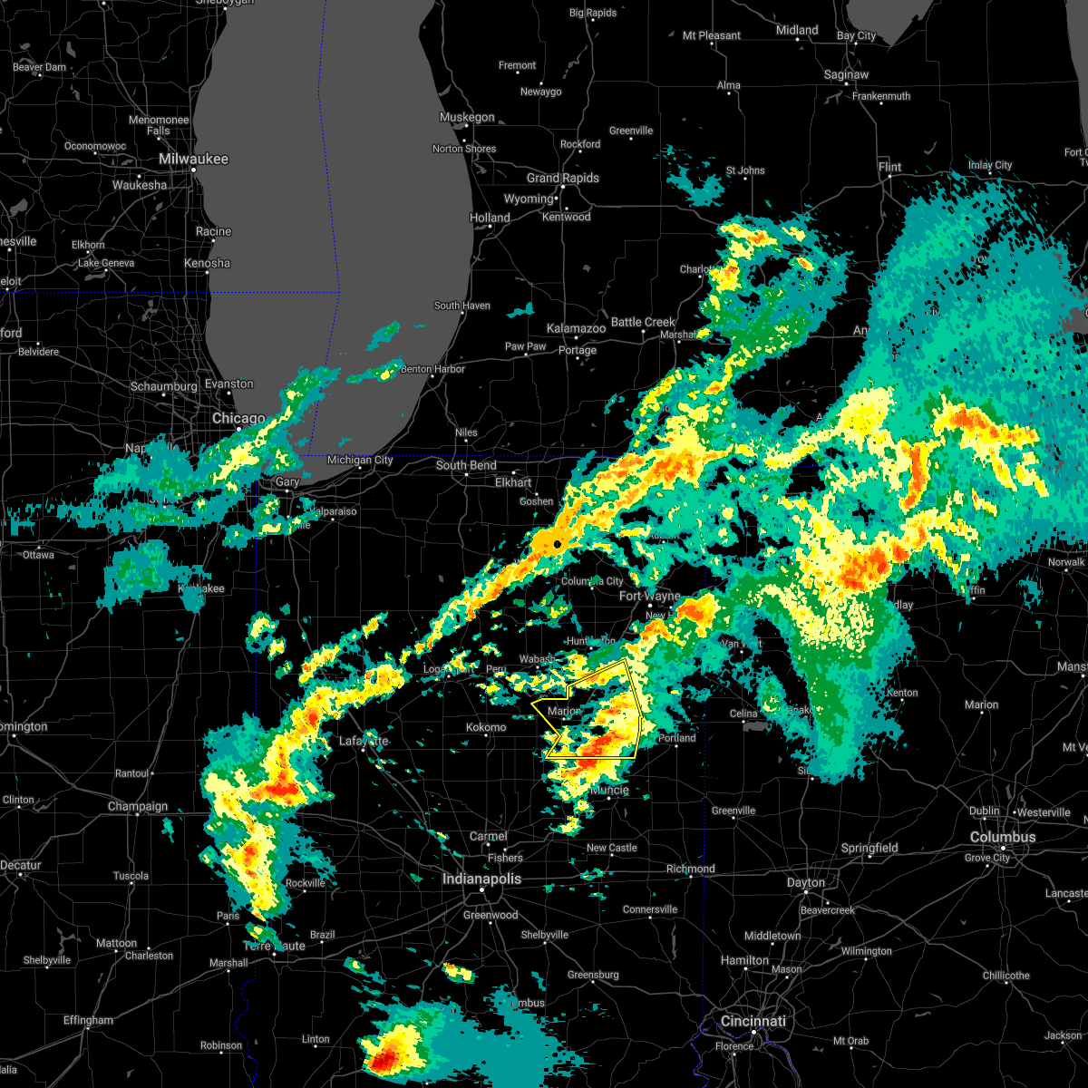 Interactive Hail Maps Hail Map for Fairmount, IN