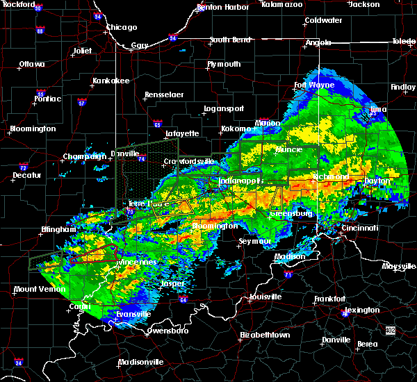 Interactive Hail Maps Hail Map for Bloomington, IN
