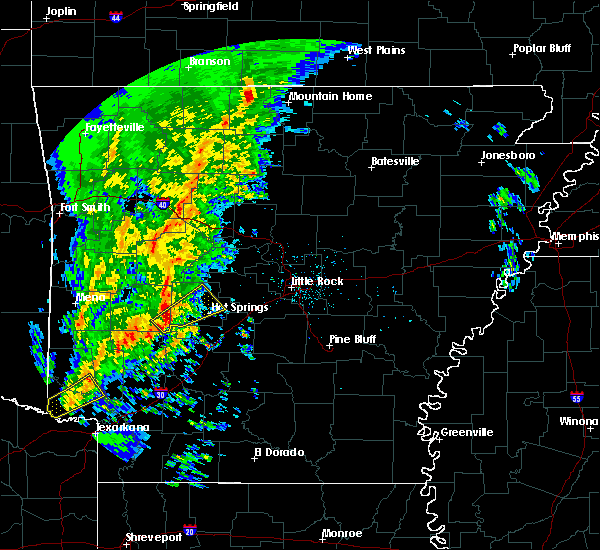 Interactive Hail Maps Hail Map for Hot Springs Village, AR