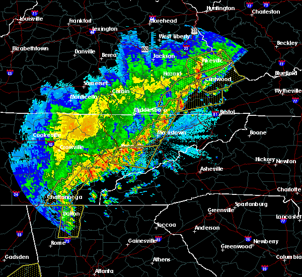April Weather Map For Dandridge Tn Interactive Hail Maps Hail Map for Dandridge, TN