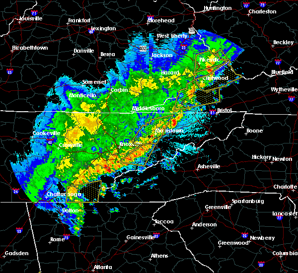 April Weather Map For Dandridge Tn Interactive Hail Maps Hail Map for Dandridge, TN