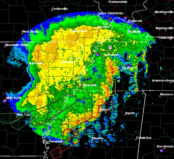 Interactive Hail Maps Hail Map for Toone, TN