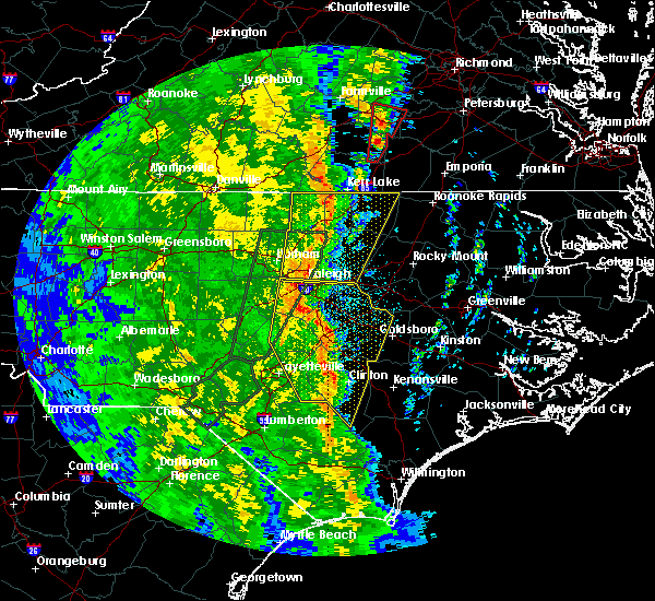 Interactive Hail Maps Hail Map for FuquayVarina, NC