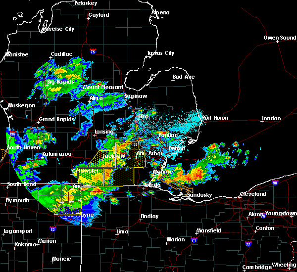 Interactive Hail Maps Hail Map for Pinckney, MI
