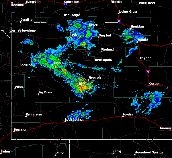 Interactive Hail Maps Hail Map for Lander, WY