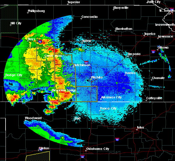 Interactive Hail Maps Hail Map for Hutchinson, KS