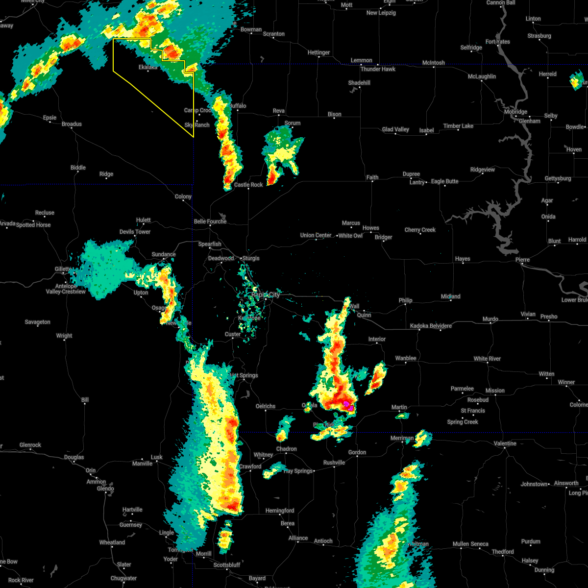 Interactive Hail Maps Hail Map for Ekalaka, MT