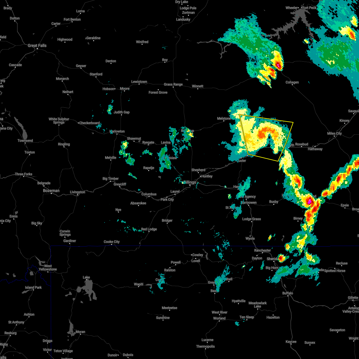 Interactive Hail Maps Hail Map for Hysham, MT
