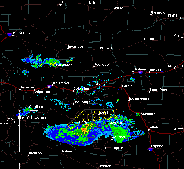 Interactive Hail Maps Hail Map for Cody, WY