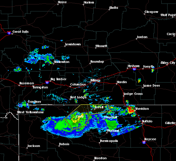 Interactive Hail Maps Hail Map for Cody, WY