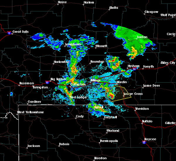Interactive Hail Maps Hail Map for Fort Smith, MT