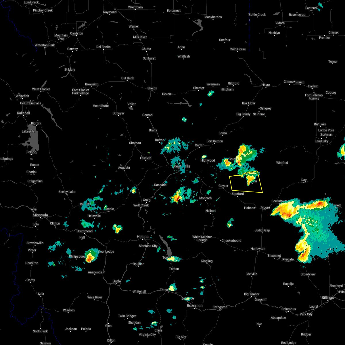 Interactive Hail Maps Hail Map for Denton, MT