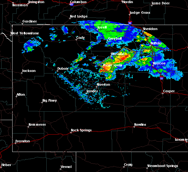 Interactive Hail Maps Hail Map for Ten Sleep, WY
