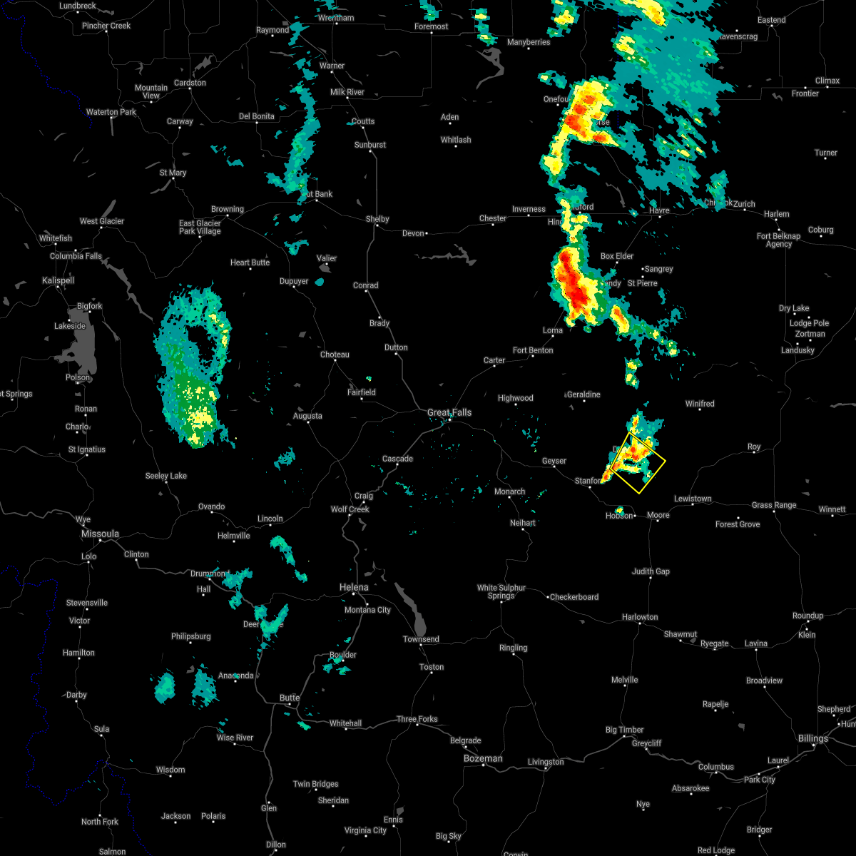 Interactive Hail Maps Hail Map for Denton, MT