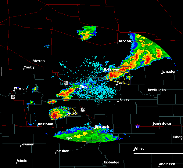 Interactive Hail Maps Hail Map for Belcourt, ND