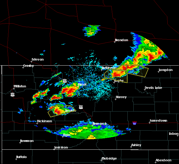 Interactive Hail Maps Hail Map for Belcourt, ND