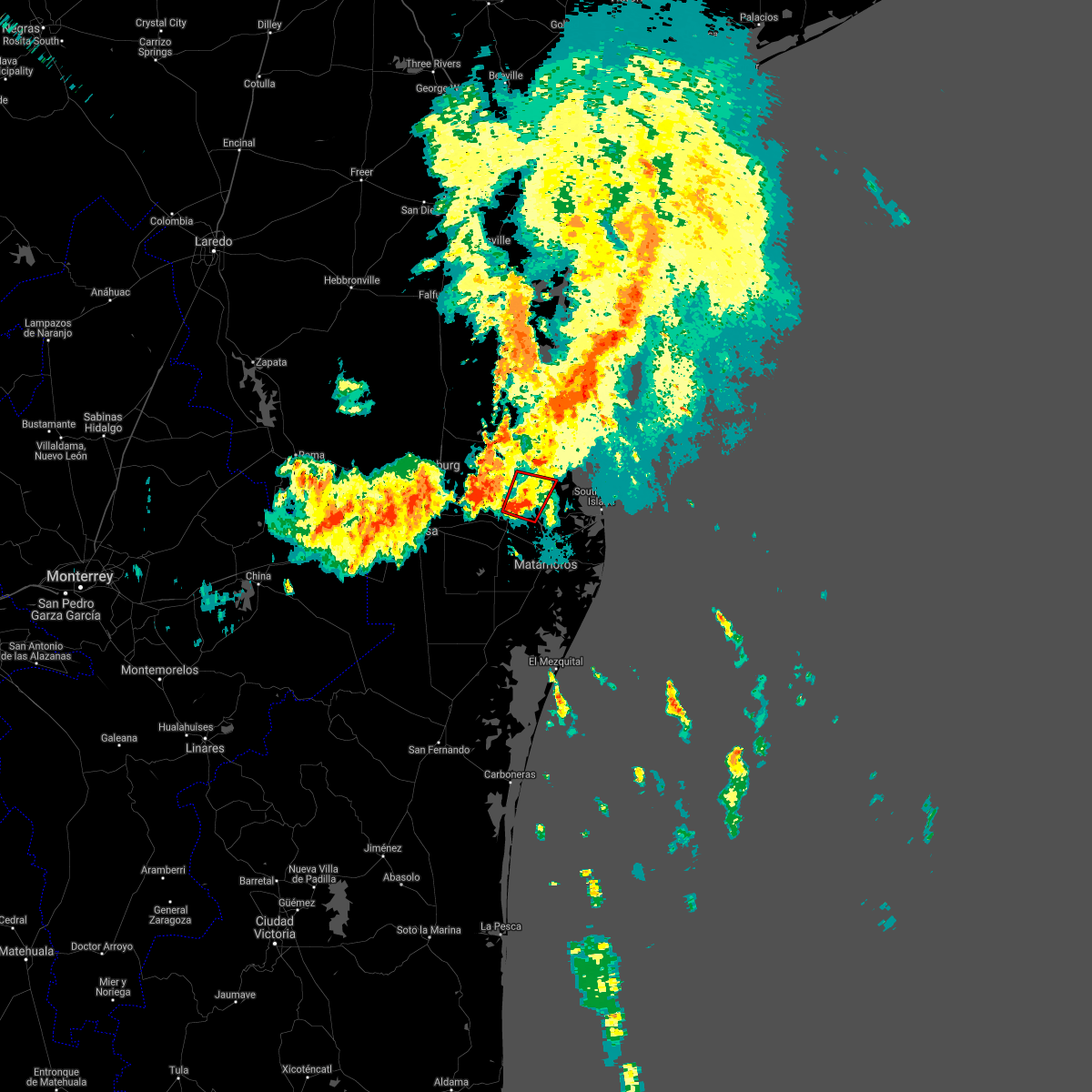 Interactive Hail Maps Hail Map for Brownsville, TX