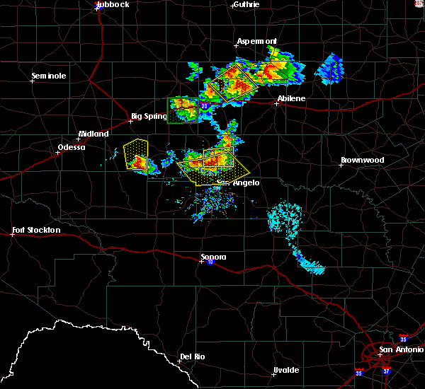 Interactive Hail Maps Hail Map for San Angelo, TX