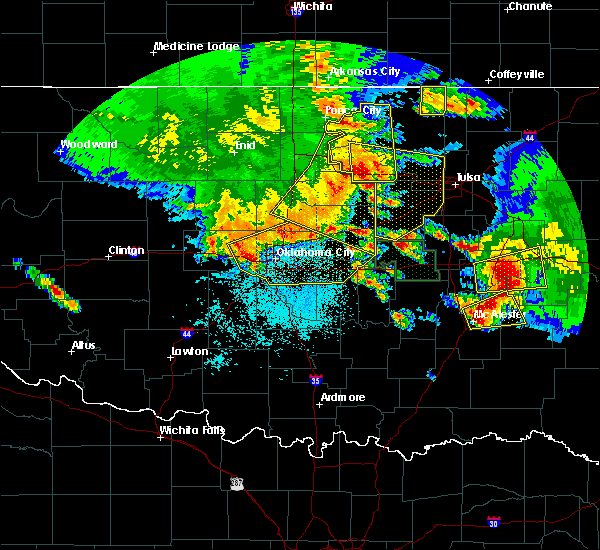 Interactive Hail Maps Hail Map for Yukon, OK