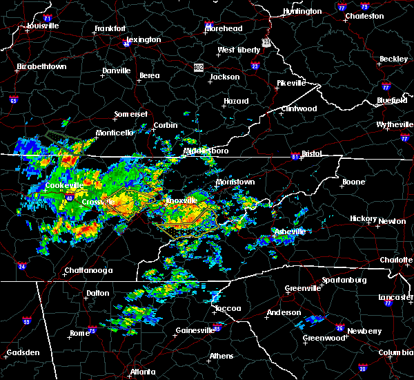 Interactive Hail Maps Hail Map for Gatlinburg, TN