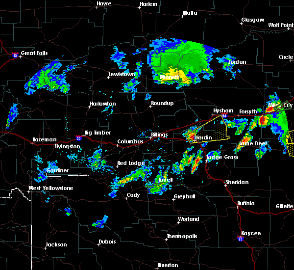 Interactive Hail Maps Hail Map for Hardin, MT