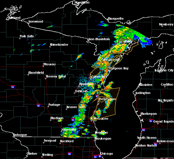 Interactive Hail Maps Hail Map for Baileys Harbor, WI