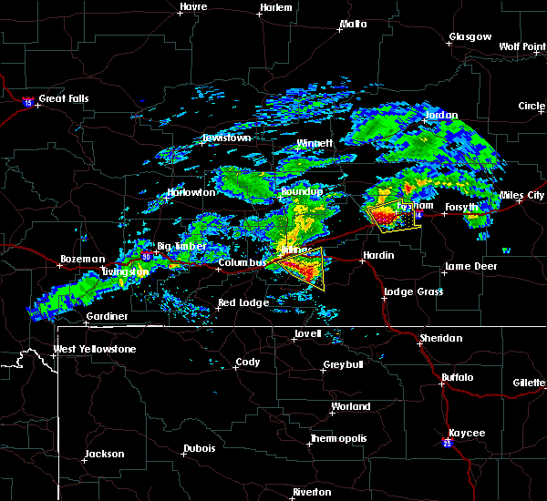 Interactive Hail Maps Hail Map for Hysham, MT