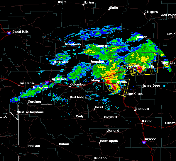 Interactive Hail Maps Hail Map for Hardin, MT