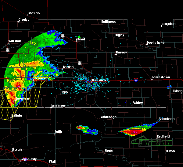 Interactive Hail Maps Hail Map for Dickinson, ND