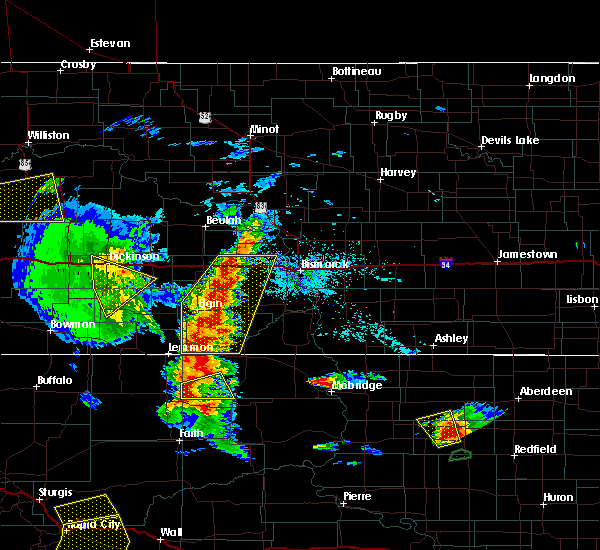 Interactive Hail Maps Hail Map for Dickinson, ND