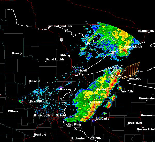 Interactive Hail Maps Hail Map for New Odanah, WI