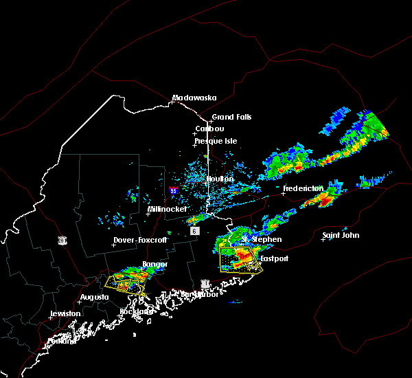 Interactive Hail Maps Hail Map for Calais, ME