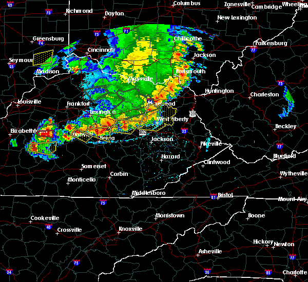 Interactive Hail Maps Hail Map for Sandy Hook, KY