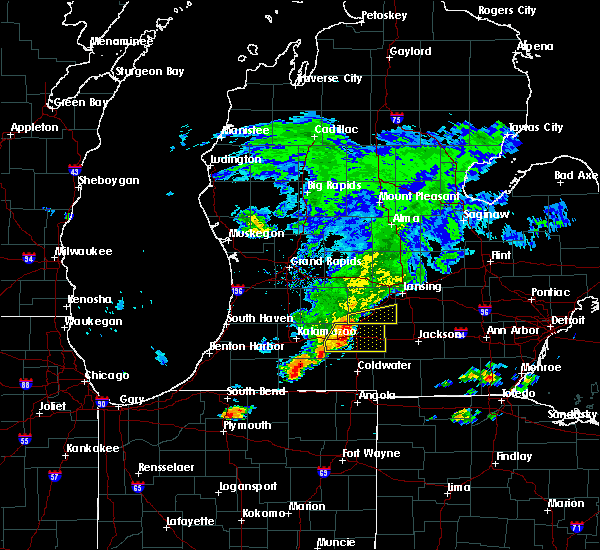 Interactive Hail Maps Hail Map for Bellevue, MI