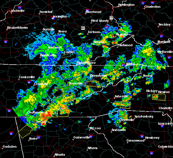 April Weather Map For Dandridge Tn Interactive Hail Maps Hail Map for Dandridge, TN
