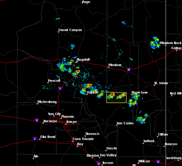 Interactive Hail Maps Hail Map for Pinedale, AZ