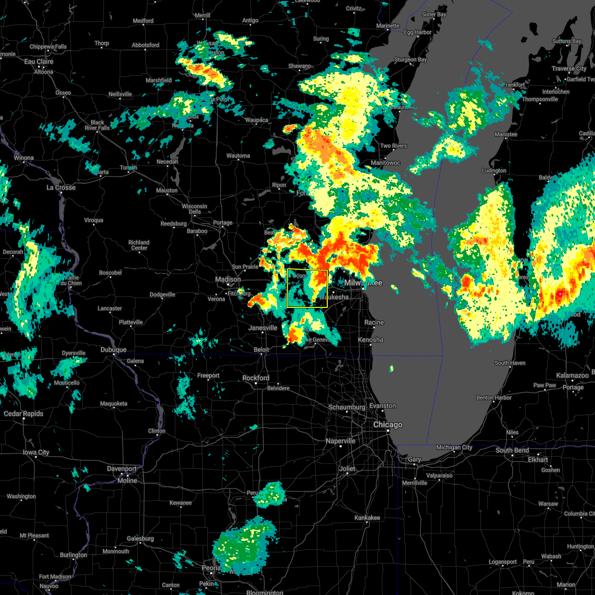 Interactive Hail Maps Hail Map for Pewaukee, WI