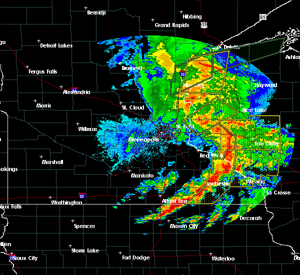Interactive Hail Maps Hail Map for Downing, WI