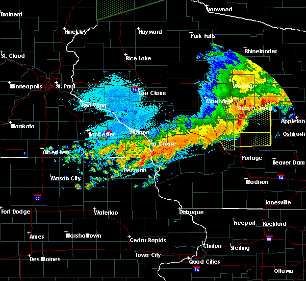 Interactive Hail Maps Hail Map for Wisconsin Dells, WI