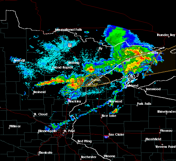 Interactive Hail Maps Hail Map for Cloquet, MN