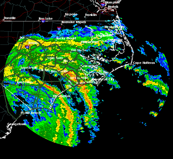 Interactive Hail Maps Hail Map for Jacksonville, NC