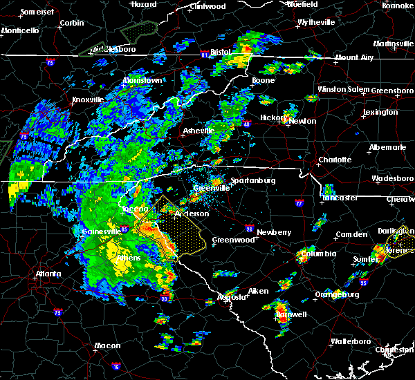 Interactive Hail Maps Hail Map for Anderson, SC
