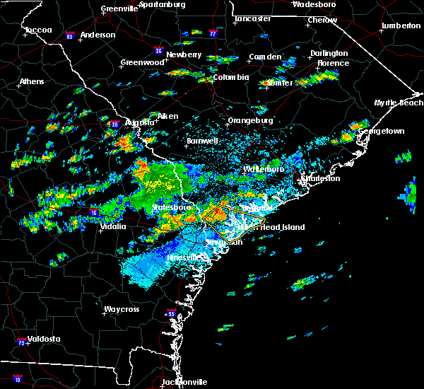 Interactive Hail Maps Hail Map for Bluffton, SC